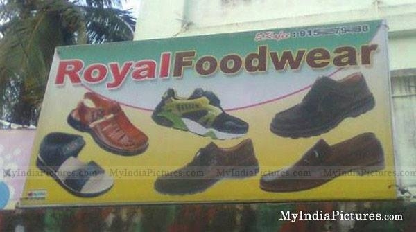 footwear shop banner as royal foodwear