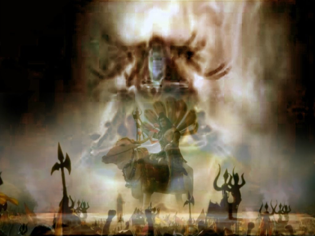 भयंकर रूपधारी भगवान शिव 